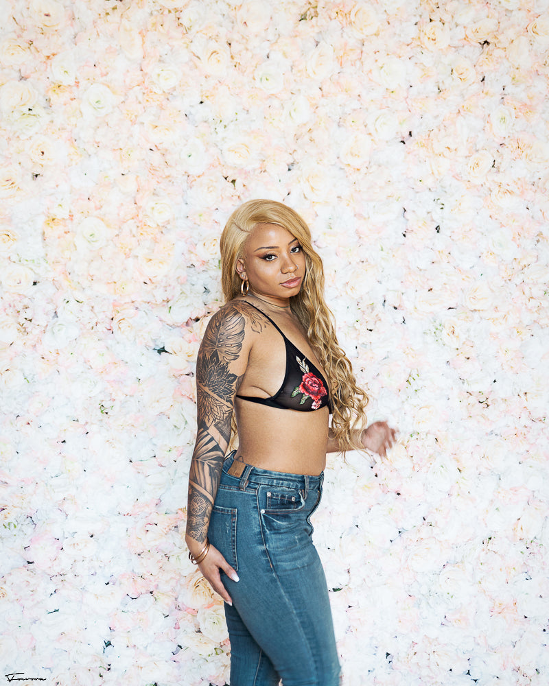 The Oyinlọlá Rosa Embroidered Strap Bra