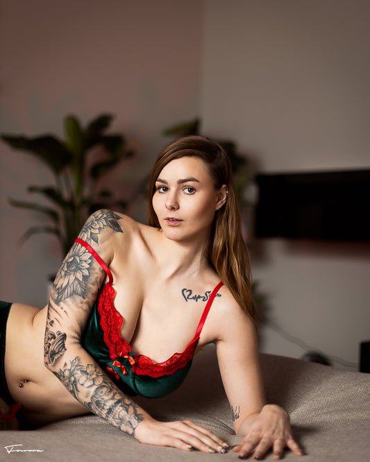 Christmas Velvet Two-piece Set